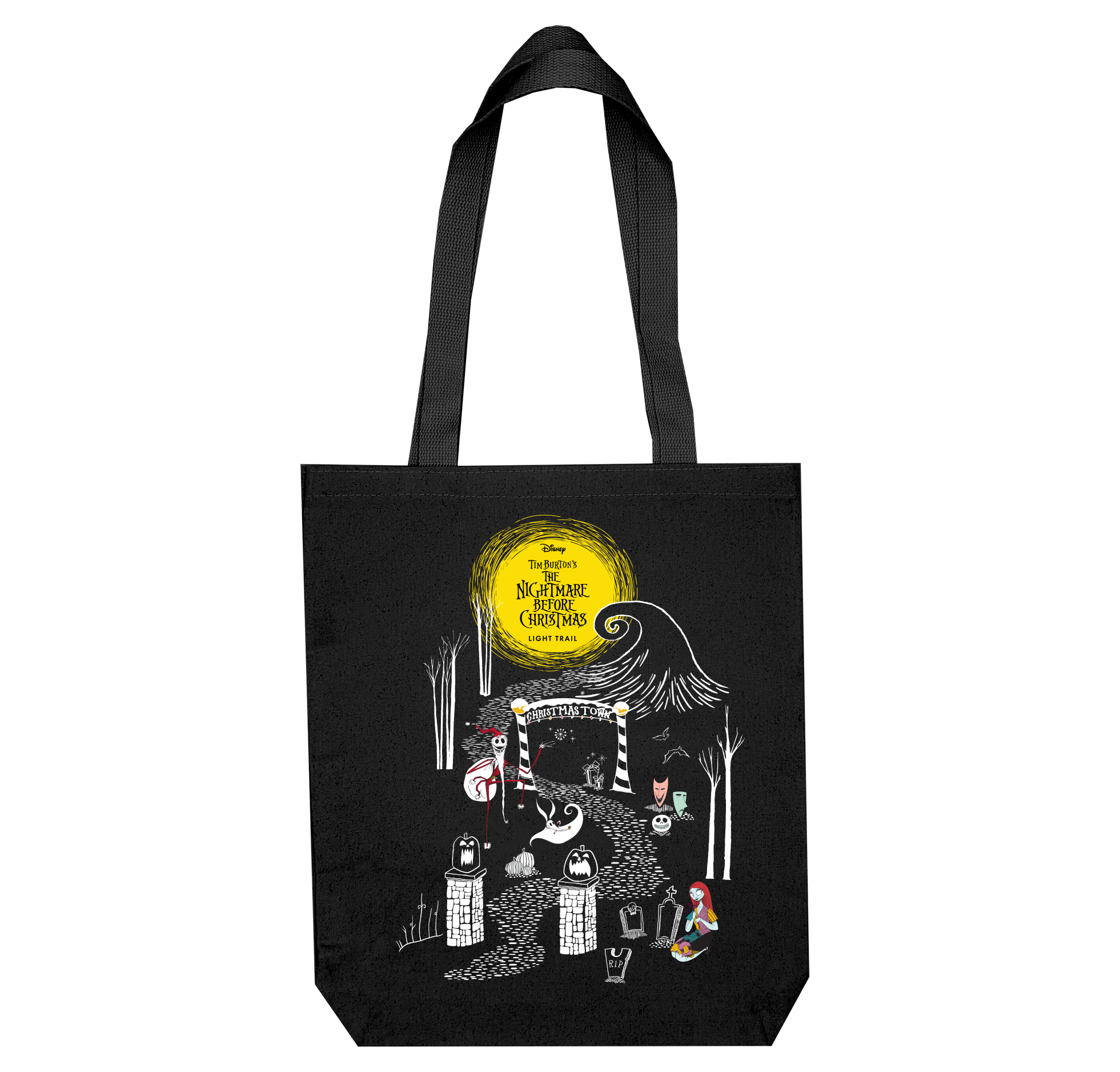 The Nightmare Before Christmas Light Trail Tote Bag